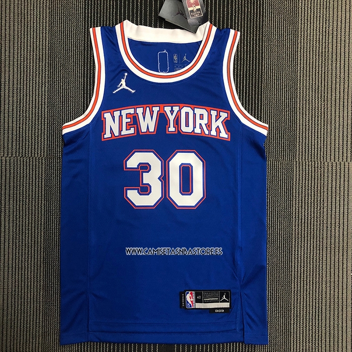 Julius Randle NO 30 Camiseta New York Knicks Statement 2020-21 Azul